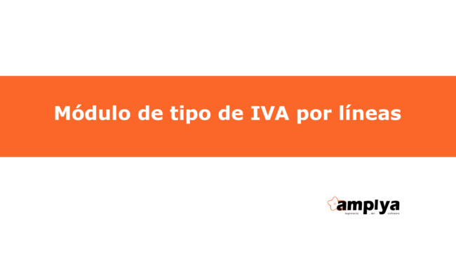 Módulo tipo de IVA por líneas