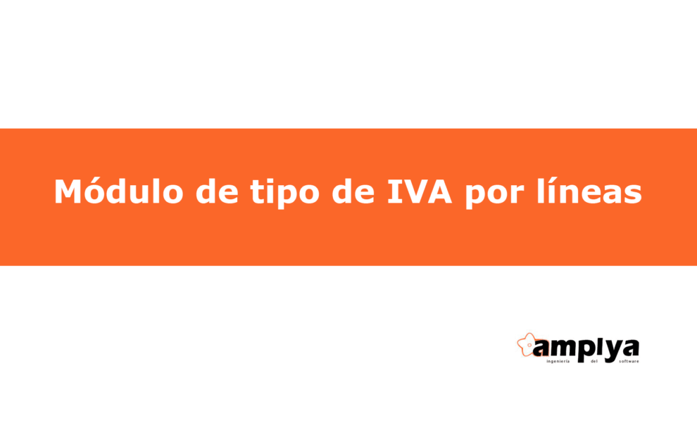Modelo Portada video módulo tipos de IVA Módulo tipo de IVA por líneas