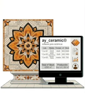 Logotipo ay_ceramic: software para cerámicas.